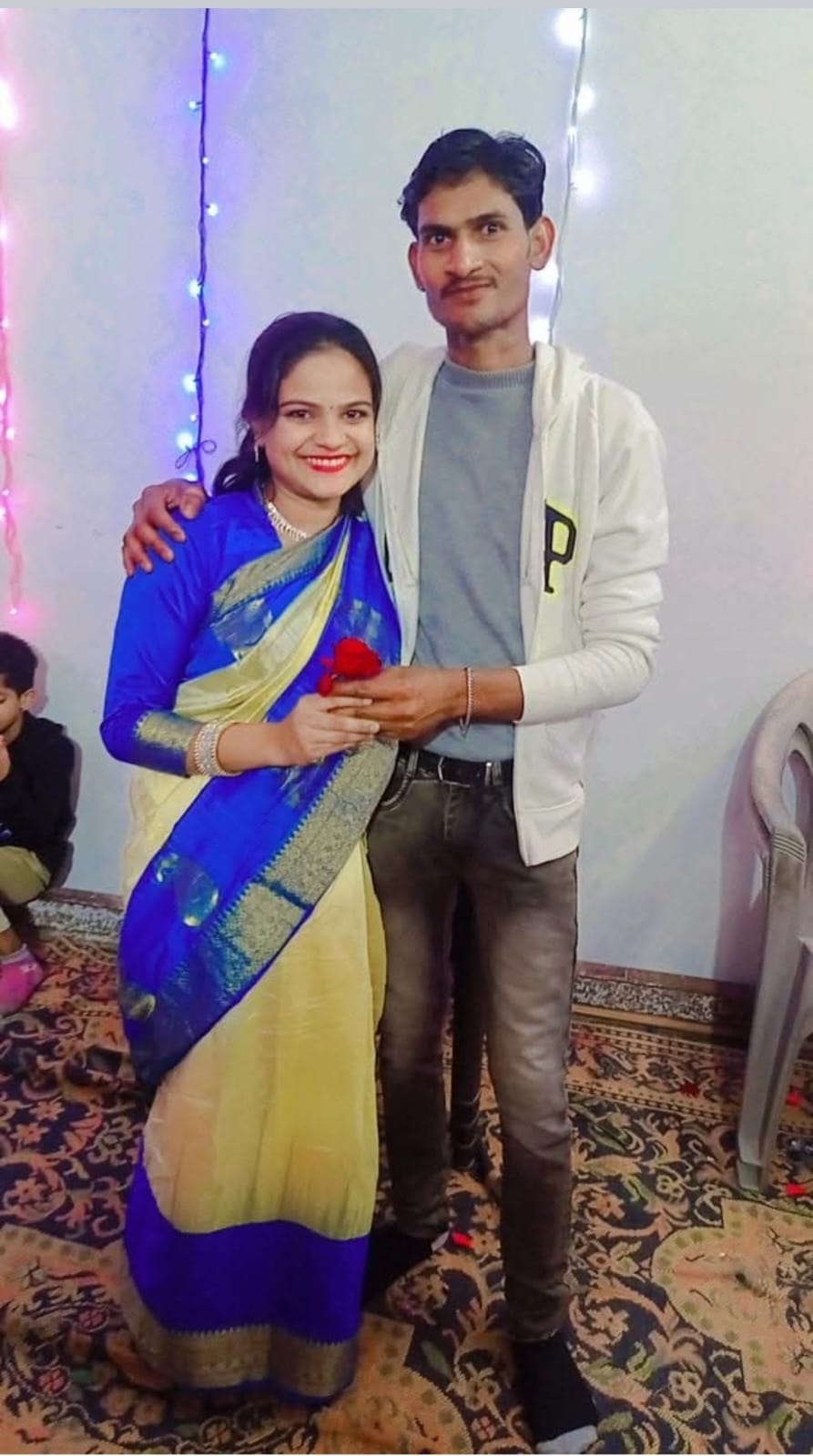 Romantic portrait of Vishal and Jyoti
